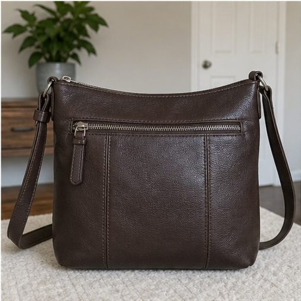 Gray Nylon Crossbody Bag